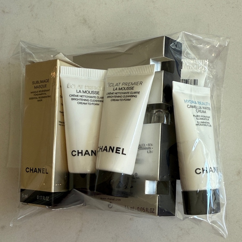 CHANEL mini travel skincare and lipstick NEW
